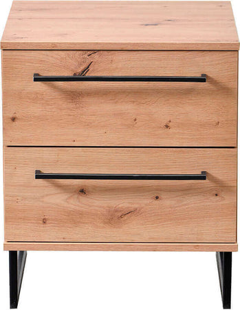DODO---comodino-moderno-2-cassetti-colore-rovere-cm-45,5-x-35-x-54-h-Rovere-Chiaro-Milani-Home