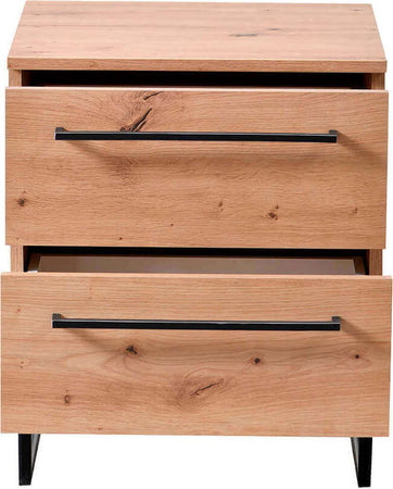 DODO---comodino-moderno-2-cassetti-colore-rovere-cm-45,5-x-35-x-54-h-Rovere-Chiaro-Milani-Home