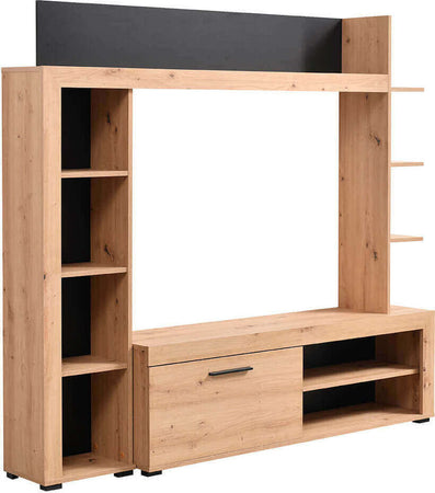 DODO---parete-attrezzata-moderna-colore-rovere-cm-172,5-x-33-x-157,5-h-Rovere-Chiaro-Milani-Home