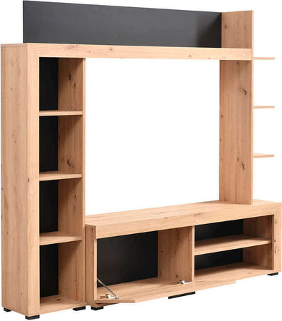 DODO---parete-attrezzata-moderna-colore-rovere-cm-172,5-x-33-x-157,5-h-Rovere-Chiaro-Milani-Home