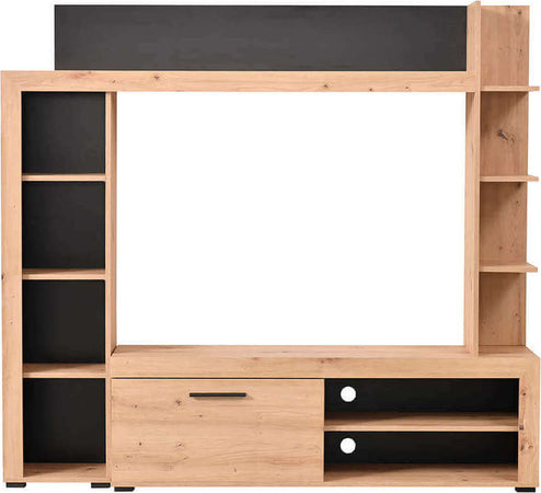 DODO---parete-attrezzata-moderna-colore-rovere-cm-172,5-x-33-x-157,5-h-Rovere-Chiaro-Milani-Home