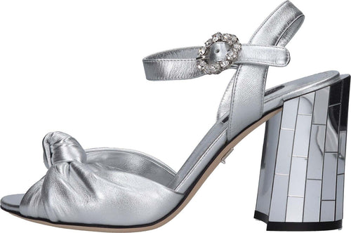 Dolce-&-Gabbana-Sandali-Argento-da-donna