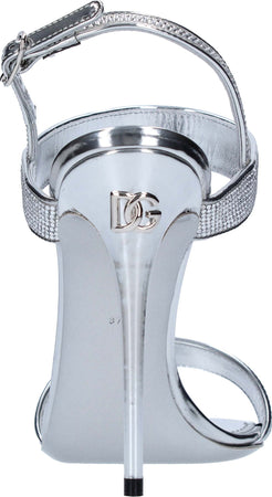 Dolce-&amp;-Gabbana-Sandali-Argento-da-donna