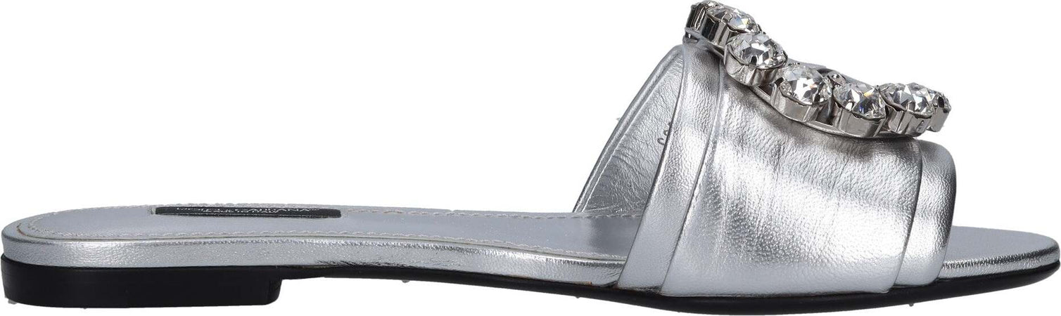 Dolce-&amp;-Gabbana-Sandali-Argento-da-donna