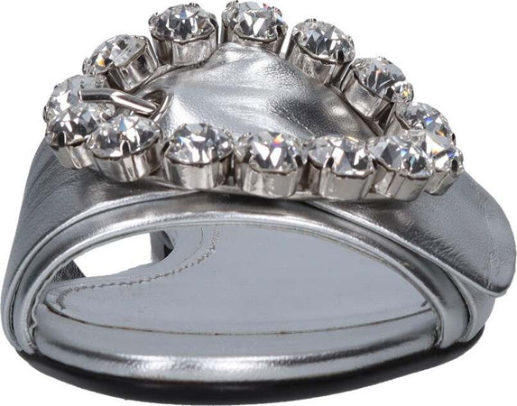Dolce-&amp;-Gabbana-Sandali-Argento-da-donna