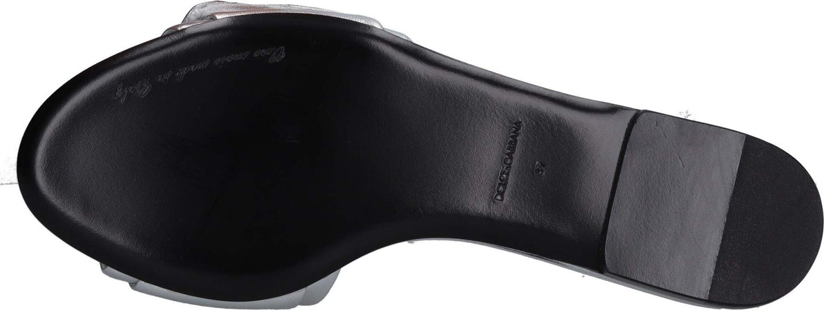 Dolce-&amp;-Gabbana-Sandali-Argento-da-donna