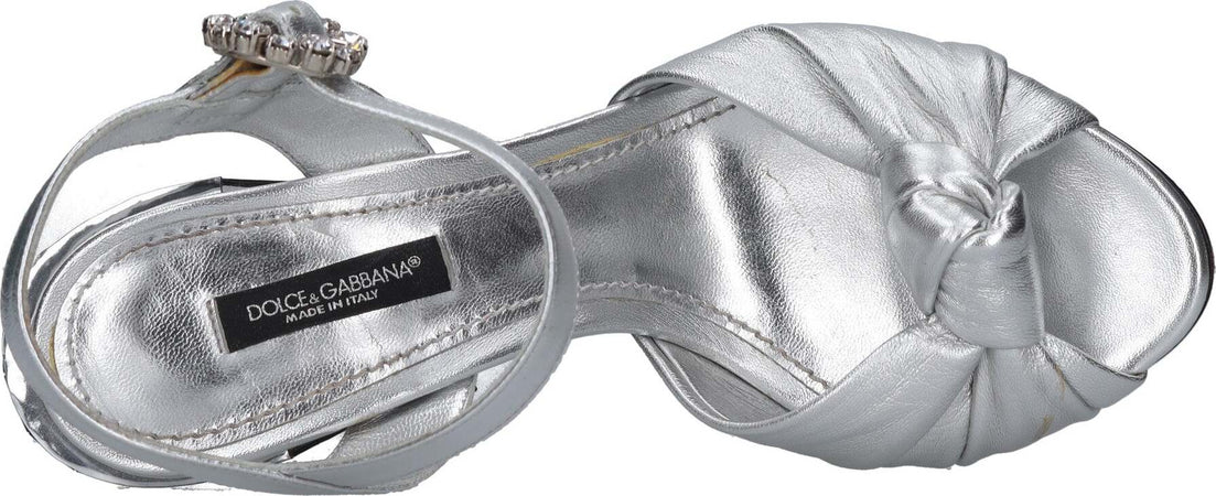 Dolce-&amp;-Gabbana-Sandali-Argento-da-donna