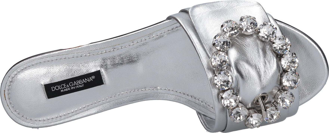 Dolce-&amp;-Gabbana-Sandali-Argento-da-donna