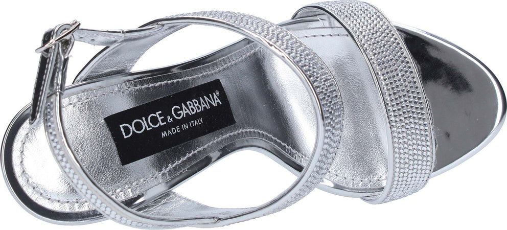 Dolce-&amp;-Gabbana-Sandali-Argento-da-donna