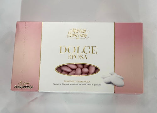 Confetti dolce sposa rosa.