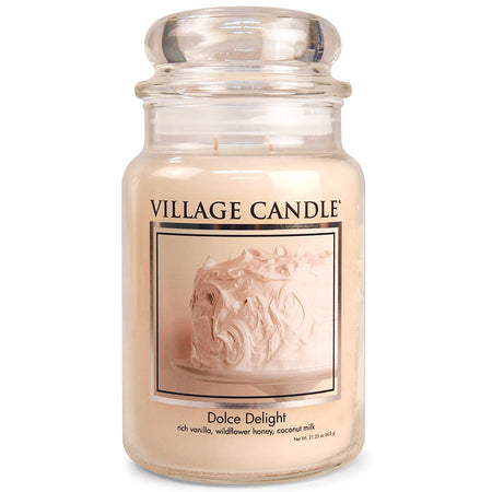 Candele profumate "Village Candle" profumatore per ambienti, Giara in vetro 730 gr, 26 once
