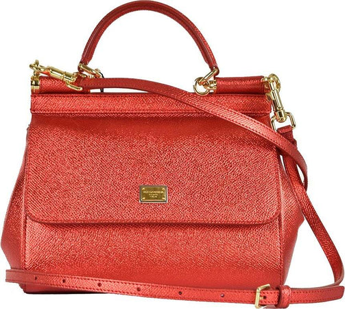 DOLCE&amp;GABBANA-Dolce&amp;Gabbana-Microbag-a-Spalla-Rossa-Donna-Pelle-Mod.-Sicily-BB6003-AP2871-87572-da-donna
