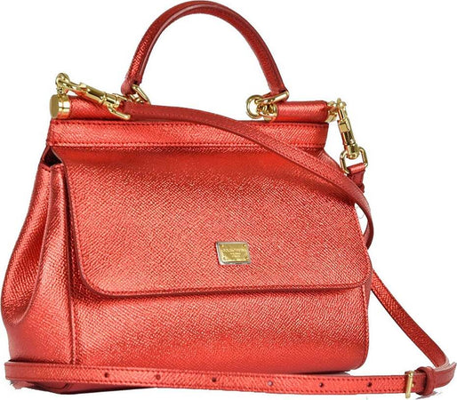DOLCE&amp;GABBANA-Dolce&amp;Gabbana-Microbag-a-Spalla-Rossa-Donna-Pelle-Mod.-Sicily-BB6003-AP2871-87572-da-donna