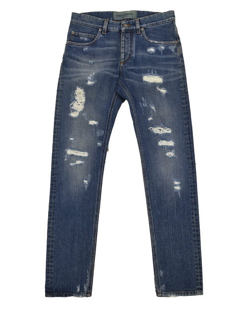 DOLCE&GABBANA Dolce&Gabbana Classic Jean Blu Uomo Cotone Mod.G6LBCDG8S36S9001 da uomo