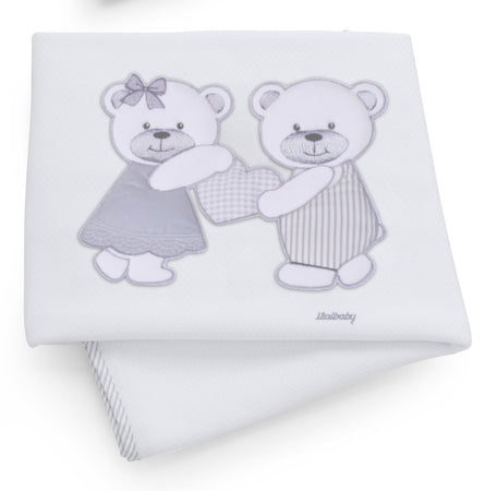 Copertina Lettino in Cotone Piquè Italbaby Dolci Coccole