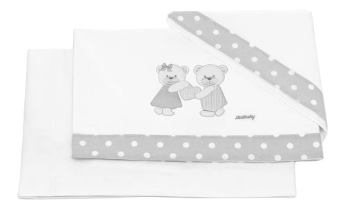 Set Lenzuola Lettino Italbaby Dolci Coccole 3Pz