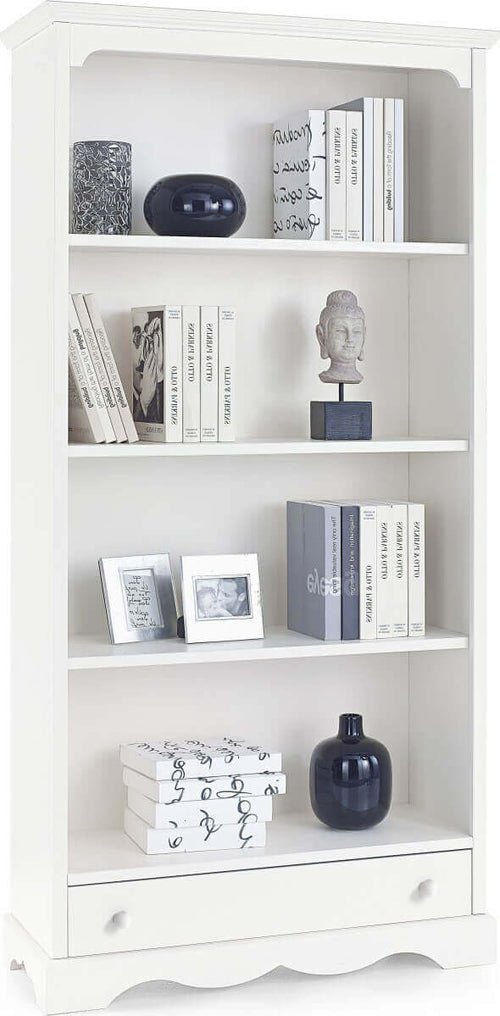 DOLLY---libreria-in-legno-massello-94x36x189-Bianco-Milani-Home