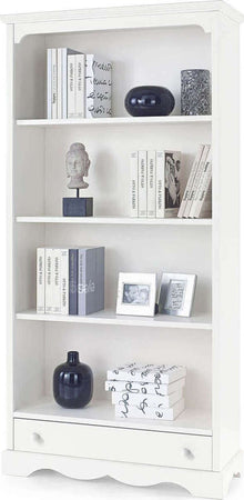 DOLLY---libreria-in-legno-massello-94x36x189-Bianco-Milani-Home