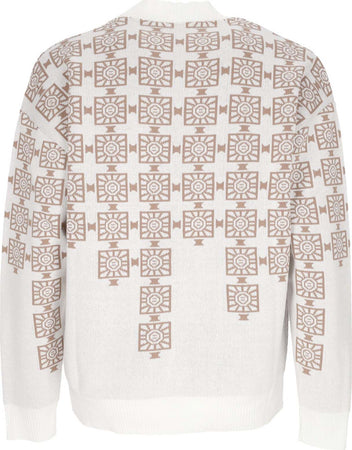 DOLLY-NOIRE-Cardigan-Uomo-Breeze-Blocks-Cardigan-Brown/white-da-uomo