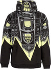 DOLLY-NOIRE-Felpa-Cappuccio-Uomo-Bench-Duomo-Over-Hoodie-Black/lime-da-uomo