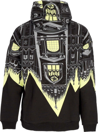 DOLLY-NOIRE-Felpa-Cappuccio-Uomo-Bench-Duomo-Over-Hoodie-Black/lime-da-uomo