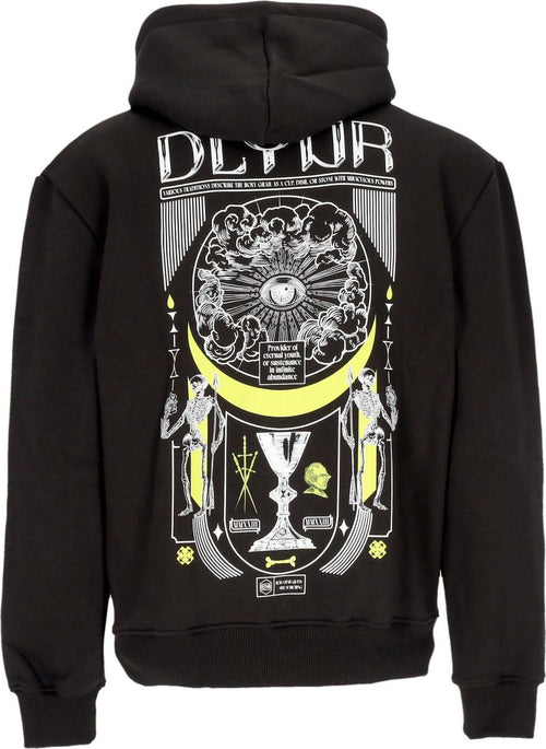 DOLLY-NOIRE-Felpa-Cappuccio-Uomo-Holy-Grail-Hoodie-Black-da-uomo