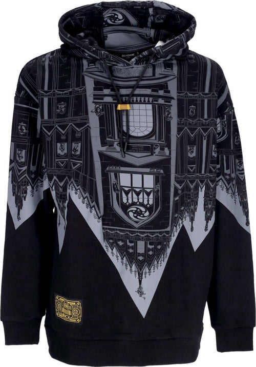 DOLLY-NOIRE-Felpa-Leggera-Cappuccio-Uomo-Bench-Duomo-Over-Hoodie-Black-da-uomo