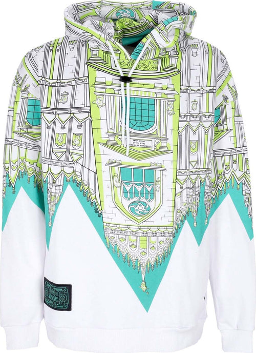 DOLLY-NOIRE-Felpa-Leggera-Cappuccio-Uomo-Bench-Duomo-Over-Hoodie-White-da-uomo