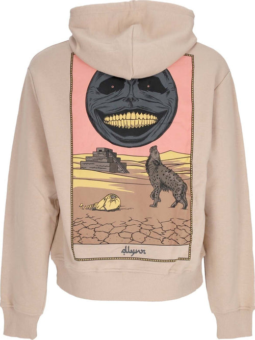 DOLLY-NOIRE-Felpa-Leggera-Cappuccio-Uomo-Black-Moon-Tarot-Hoodie-Beige-da-uomo