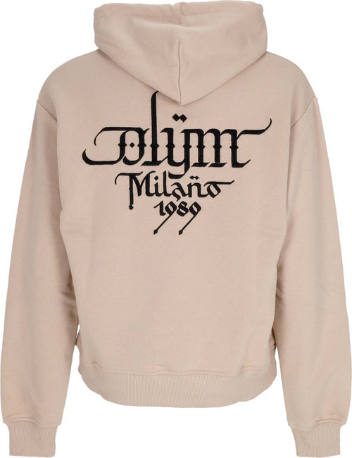 DOLLY-NOIRE-Felpa-Leggera-Cappuccio-Uomo-Hoodie-X-Luca-Barcellona-Beige-da-uomo