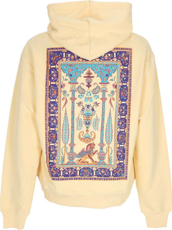DOLLY-NOIRE-Felpa-Leggera-Cappuccio-Uomo-Persian-Rug-Hoodie-Yellow-da-uomo