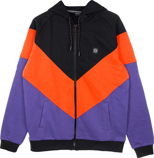 DOLLY-NOIRE-Felpa-Leggera-Cappuccio-Zip-Uomo-Skin-Hoodie-Black-da-uomo