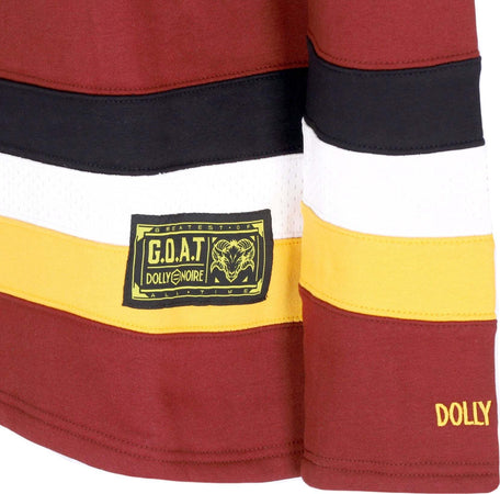 DOLLY-NOIRE-Felpa-Tipo-Hockey-Uomo-Goat-Classic-Hockey-Hoodie-Bordeaux-da-uomo