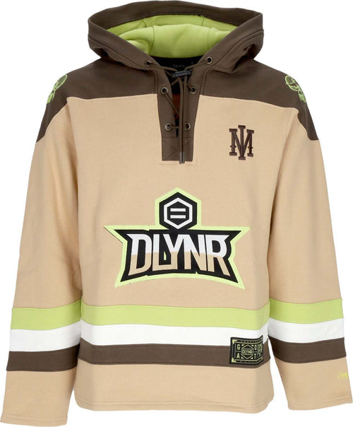DOLLY-NOIRE-Felpa-Tipo-Hockey-Uomo-Goat-Hockey-Hoodie-Beige-da-uomo