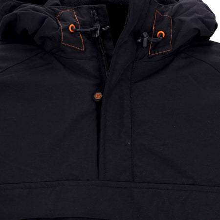DOLLY-NOIRE-Giaccone-Infilabile-Uomo-Anorak-Jacket-Black/orange-da-uomo