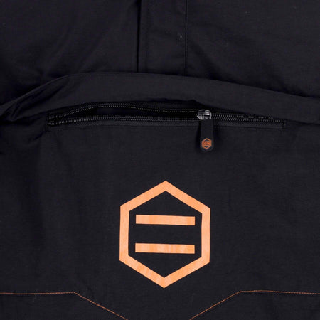 DOLLY-NOIRE-Giaccone-Infilabile-Uomo-Anorak-Jacket-Black/orange-da-uomo