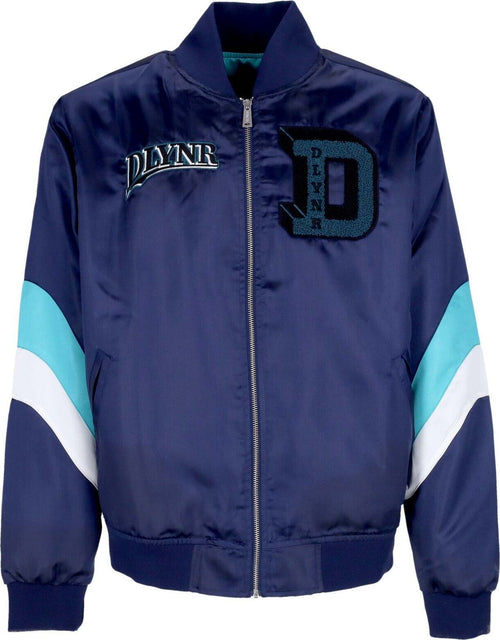 DOLLY-NOIRE-Giubbotto-Bomber-Uomo-Billy-Goat-Satin-Jacket-Navy-da-uomo
