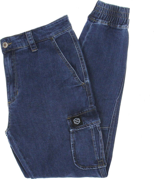 DOLLY-NOIRE-Jeans-Uomo-Cargo-Long-903-Denim-Light-da-uomo
