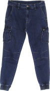 DOLLY-NOIRE-Jeans-Uomo-Cargo-Long-903-Denim-Light-da-uomo
