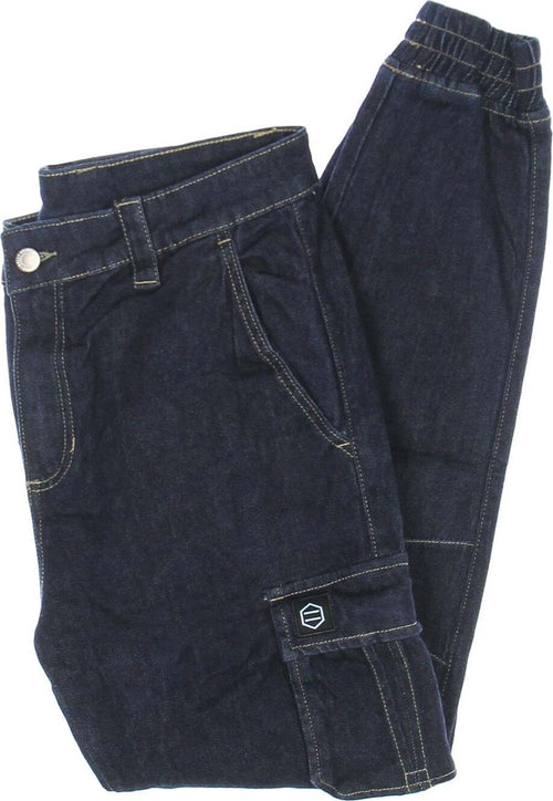 DOLLY-NOIRE-Jeans-Uomo-Cargo-Long-903-Denim-Pants-Denim-Blue-da-uomo
