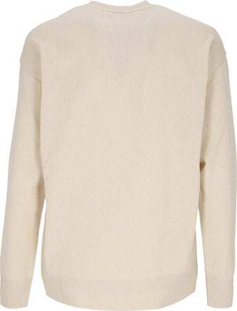 DOLLY-NOIRE-Maglione-Leggero-Uomo-Party-Hard-Skull-Sweater-Beige-Moonlight-da-uomo
