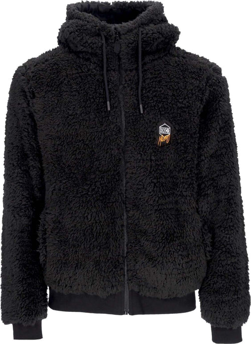 DOLLY-NOIRE-Orsetto-Uomo-Sherpa-Zip-Hoodie-Graphite-da-uomo