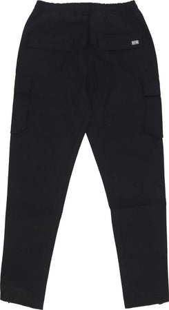 DOLLY-NOIRE-Pantalone-Lungo-Uomo-Cotton-Ripstop-Laced-Easy-Cargo-Black-da-uomo