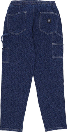 DOLLY-NOIRE-Pantalone-Lungo-Uomo-Monogram-Laser-Carpenter-Pants-Blue-da-uomo
