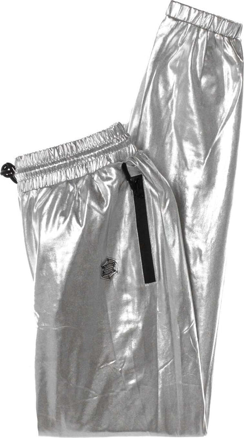 DOLLY-NOIRE-Pantalone-Tuta-Donna-Chrome-Pant-Silver-da-donna