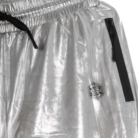 DOLLY-NOIRE-Pantalone-Tuta-Donna-Chrome-Pant-Silver-da-donna