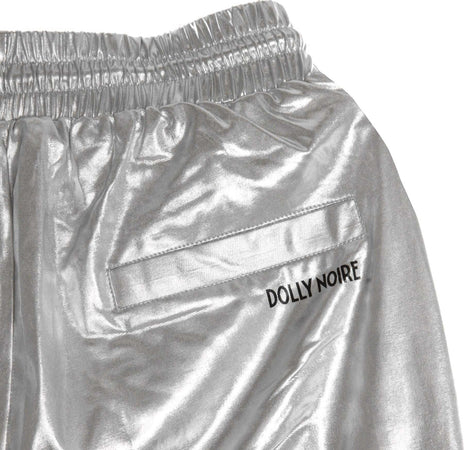 DOLLY-NOIRE-Pantalone-Tuta-Donna-Chrome-Pant-Silver-da-donna