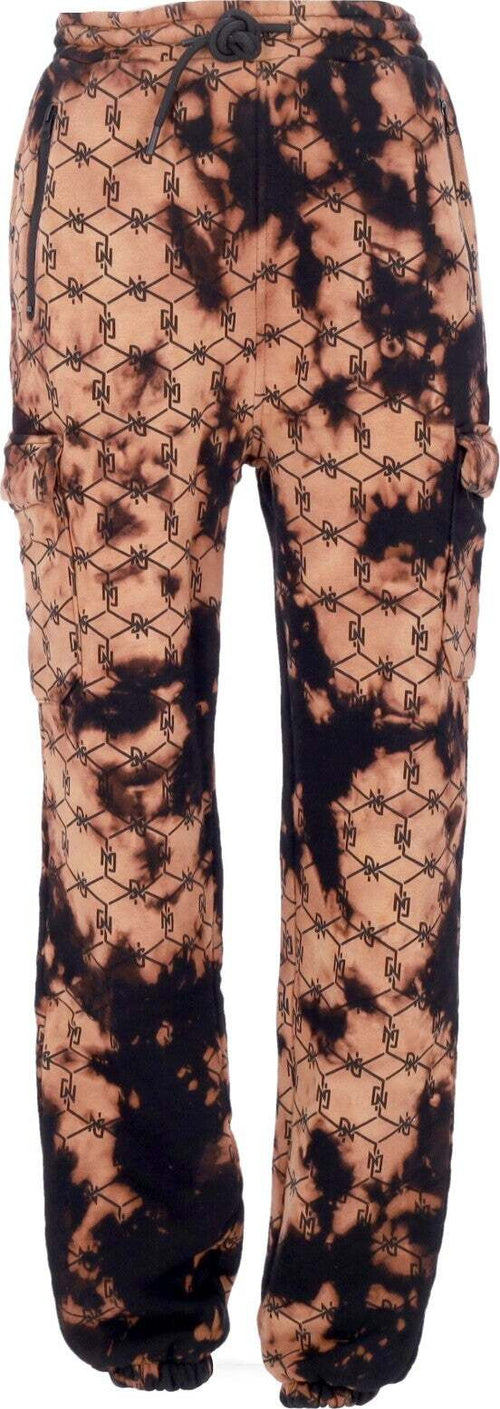 DOLLY-NOIRE-Pantalone-Tuta-Felpato-Uomo-Tye-Dye-Monogram-Sweatpants-Black-da-uomo