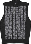 DOLLY-NOIRE-Pullover-Smanicato-Uomo-Knitwear-Gilet-Black-da-uomo