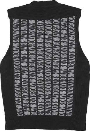 DOLLY-NOIRE-Pullover-Smanicato-Uomo-Knitwear-Gilet-Black-da-uomo